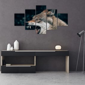 Tablou cu lup (125x70 cm), în 40 de alte dimensiuni noi