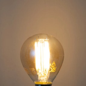 Set de 5 becuri LED E14 G45 aurii 2W 180 lm 2100K