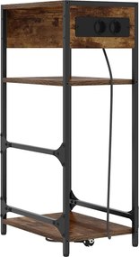 vidaXL Dulap de noapte Stejar fumuriu 40 x 27 x 76 cm Lemn compozit