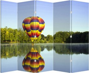 Paravan - Balon - aer cald pe un lac (210x170 cm)