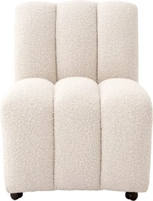Scaun design LUX Kelly, Boucle cream
