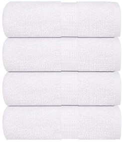 vidaXL Provee de spălat 4 buc Alb 15x21 cm 360 g/m² 100% bumbac