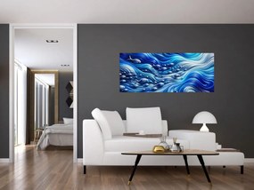 Tablou – Pești în valuri (120x50 cm)