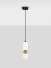 Pendul LED decorativ ceramic Mocha, Alb, PALLINA
