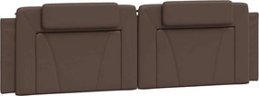 vidaXL Pernă pentru tăblie pat, Viana, maro, 180 cm, piele artificială