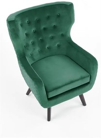 Fotoliu tapitat Marvel Velvet verde – H103 cm