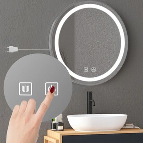 Oglindă LED 50cm MMJ BRUSH SILVER