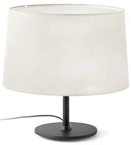 Lampa de masa abajur textil 48cm WINDSOR negru, alb