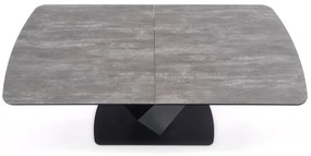 Set masa extensibila Vinston 180-230 cm + 4 scaune K424 gri/negru