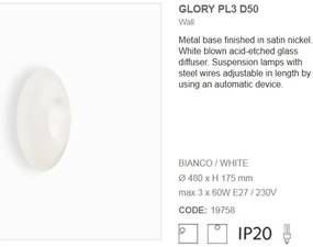 Plafonier diametru 48cm GLORY PL3 D50 019758