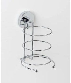 WENKO 20896100 - Suport pentru uscător de păr VACUUM-LOC MILAZZO 12x17 cm, crom lucios