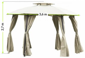 Foișor de grădină Gavi 2 bej