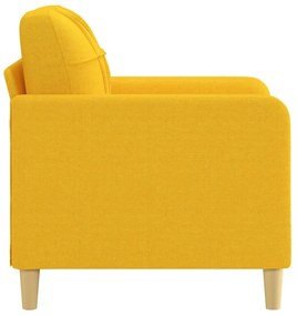 Canapea de o persoana, galben deschis, 60 cm, material textil Galben deschis, 78 x 77 x 80 cm