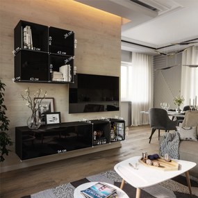 Mobilier living Berny 43 (alb + alb lucios). 1041461