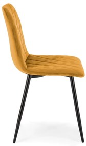 Scaun K525 velvet mustariu
