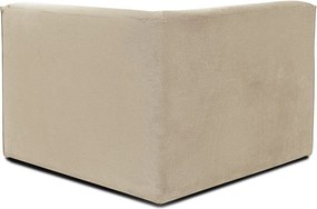 Modul pentru canapea bej din catifea reiată Sting - Scandic