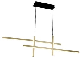 Lustră LED pe cablu dimabilă LED/41W/230V auriu Zambelis 22022