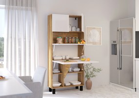 Masă PC Home (alb lucios + Stejar burgund). 1124936
