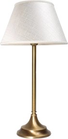 Veioza, Lampa de masa cu abajur elegant Ivory Striped