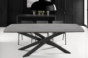 Masa de sufragerie, Lemn de mango, Maro inchis, SIGNUM 220cm