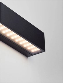 Aplica LED iluminat exterior ambiental IP54 FLORA negru