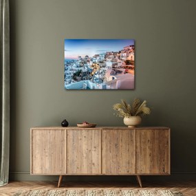 Tablou - Amurg în Santorini (70x50 cm)