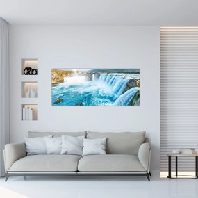 Tablou - Cascada Godafoss (120x50 cm)