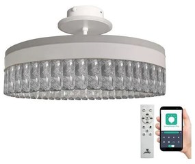 Lustră LED dimabilă aplicată LED/75W/230V 3000-6500K alb + telecomandă