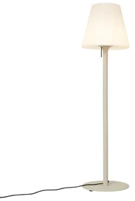 Lampă modernă de exterior bej cu abajur alb IP44 - Big Virginia