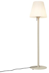 Lampă modernă de exterior bej cu abajur alb IP44 - Big Virginia