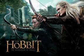 Poster de artă Hobbit - Legolas and Tauriel, (40 x 26.7 cm)