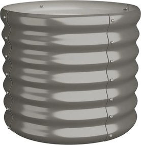 vidaXL Jardinieră grădină gri 40x40x36 cm oțel galvanizat