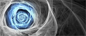 Tablou - Abstract Rose Blue (120x50 cm)