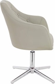 HR831CROSS Scaun Culoare in  Piele Ecologica Premium Soft cu Bază Cromata