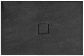 Rea Stone cădiță de duș dreptunghiulară 120x90 cm negru REA-K9603