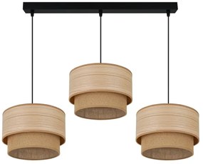 Brilagi - Candelabru pe cablu MONTANA BOHO 3xE27/15W/230V maro/negru
