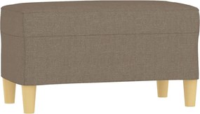 vidaXL Bancă, gri taupe, 70x35x41 cm, textil