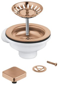 Set de scurgere cu preaplin pentru chiuveta Grohe cupru