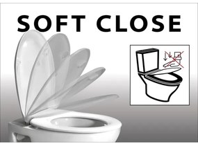 Colac de toaletă Sapho SoftClose EDITA alb