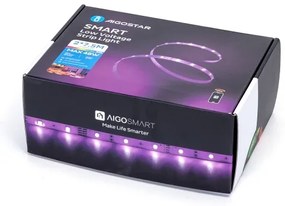 Bandă LED RGBW dimabilă Aigostar LED/48W/12V 2x7,5 m Wi-Fi