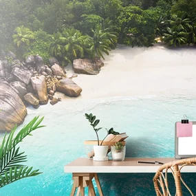Fototapet autoadeziv coastă Seychelles