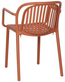 Scaun de dining teracotă din plastic Alia – Ixia