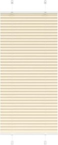 vidaXL Jaluzea plisată Crem 65x150 cm Lățime țesătură 64,4 cm