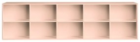 Bibliotecă roz-deschis suspendată 220x61x42 cm Mistral – Hammel Furniture