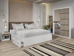 Set mobila dormitor 4 piese Zeno San Remo cu oglinda C39