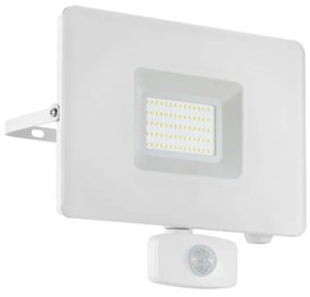 Proiector LED cu senzor de miscare pentru iluminat exterior design modern, IP44 FAEDO 3 alb 33159 EL