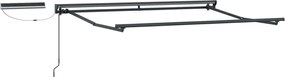 vidaXL Cadru copertină retractabil electric Antracit 3 x 2,5 m Oțel