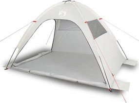 vidaXL Cort de plajă, gri, impermeabil