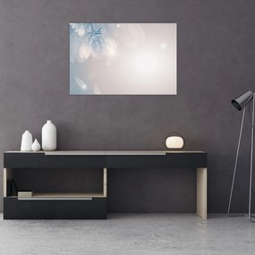 Tablou - Flori înzăpezite (90x60 cm)