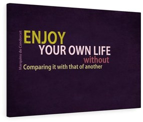 Tablou canvas Motivational Enjoy 120x80 cm